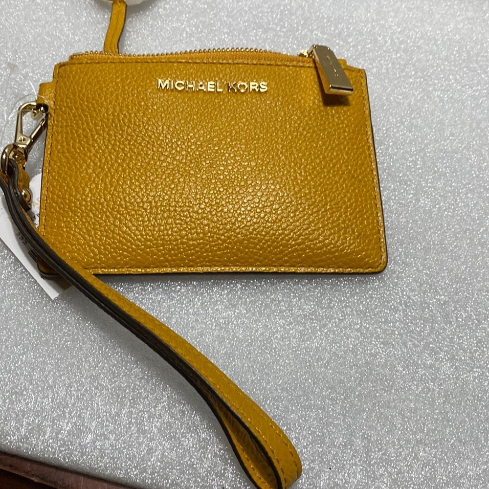 NWT 🔥 Michael kors sm coin purse leather - Picture 2 of 12